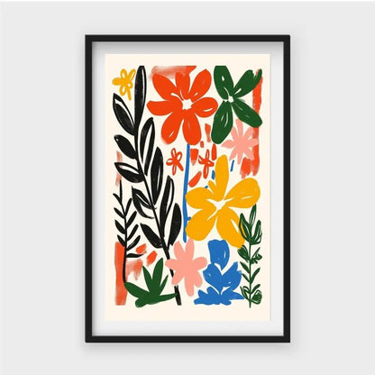 Abstract Colored FlowersJasmine Arts