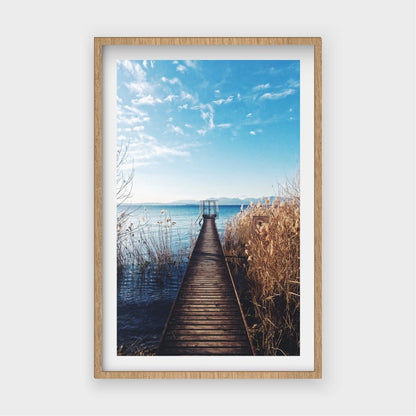 Brown Wooden Boardwalk by the SeaJasmine Arts