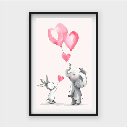 Cute elephants couple in loveJasmine Arts