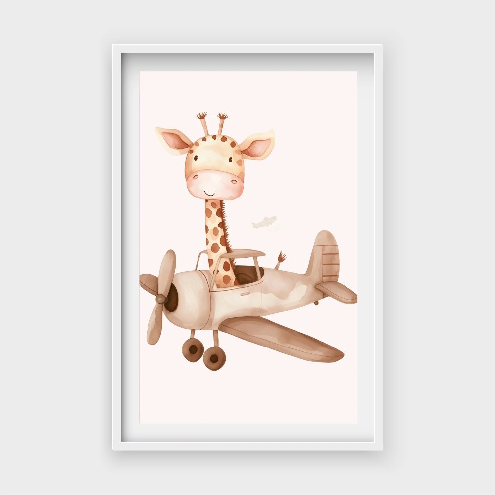 Giraffe In A PlaneJasmine Arts