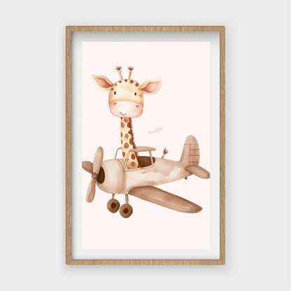 Giraffe In A PlaneJasmine Arts