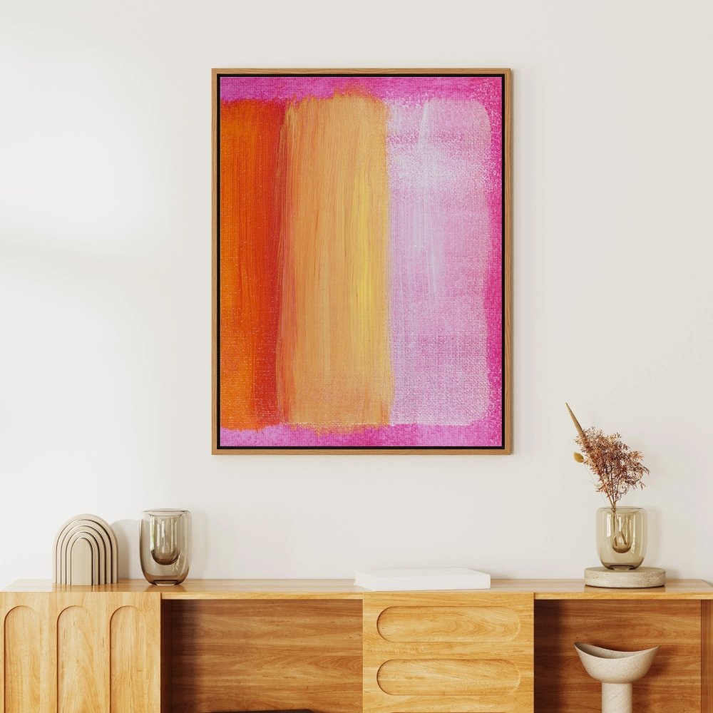 Pink & Orange Modern ArtJasmine Arts