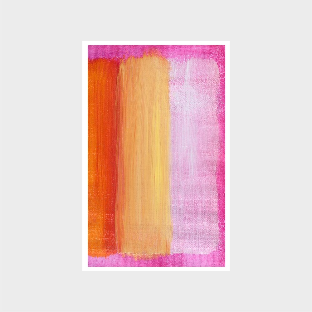 Pink & Orange Modern ArtJasmine Arts