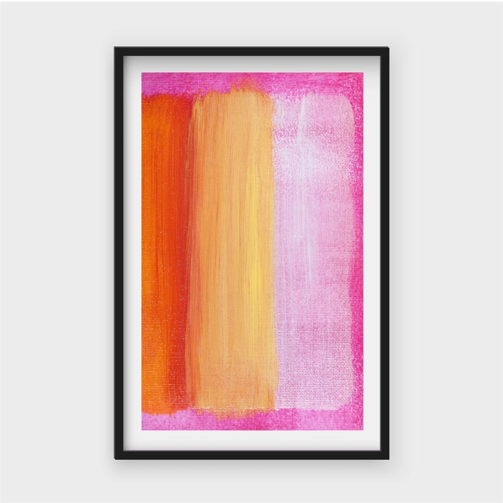 Pink & Orange Modern ArtJasmine Arts