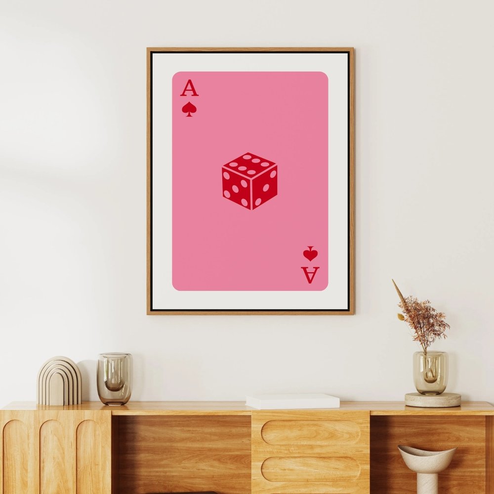 Retro Pink DiceJasmine Arts